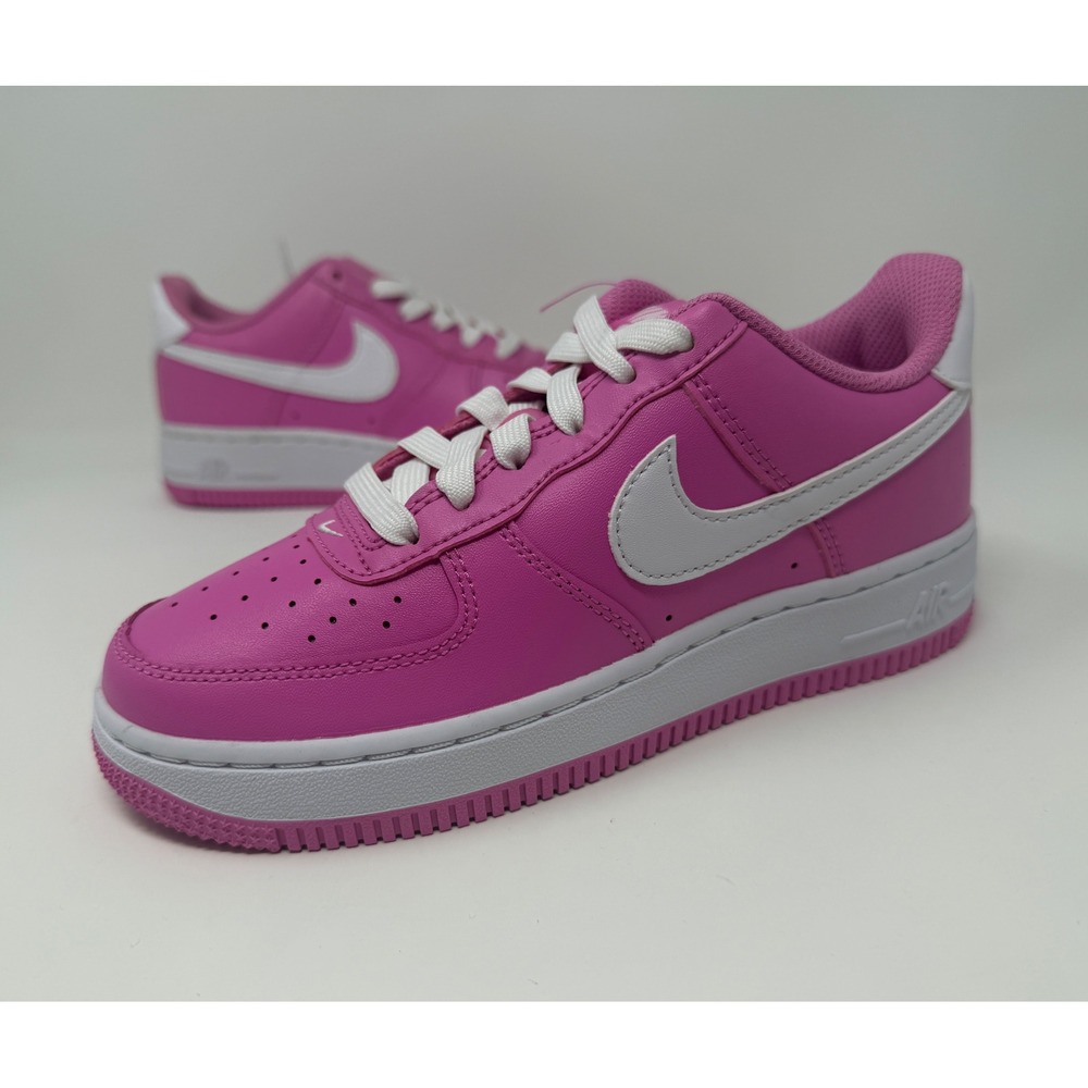 Nike Air Force 1 GS Playful Pink White FV5948-600 Size 2Y Kids Sneakers